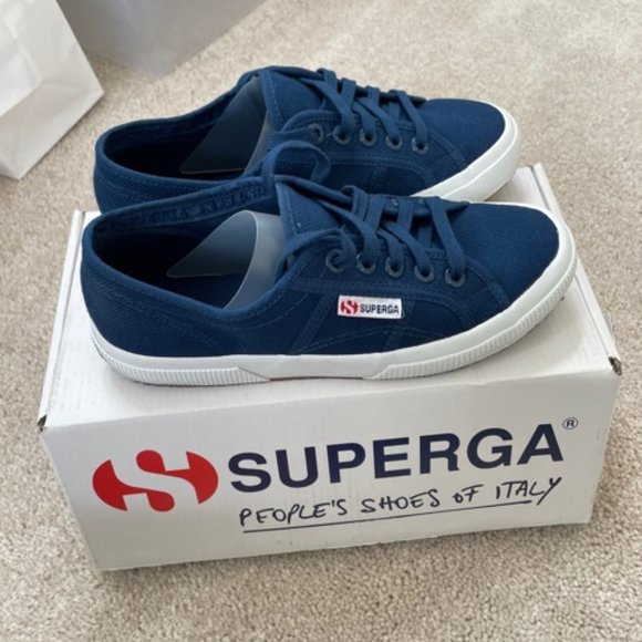 Blue Superga sneakers - Size 36 - Picture 2 of 2